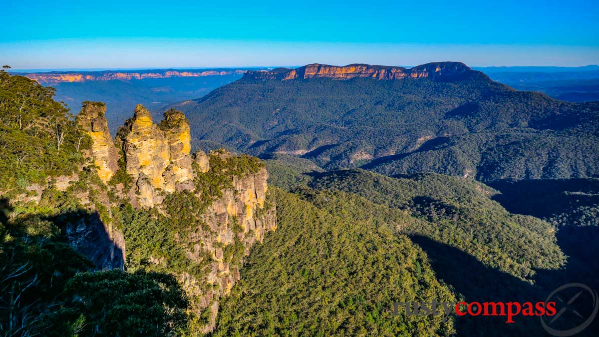 Three Sisters and Jamison Valley - where all the fuss started.